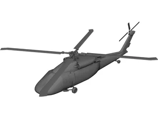 Sikorsky UH-60 Black Hawk CAD 3D Model