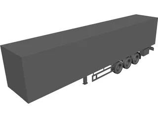 Trailer CAD 3D Model