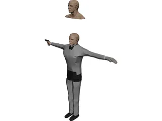 Daniel Craig James Bond Model 3D Model