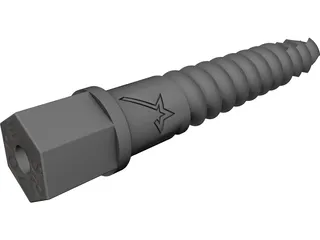 Bone Implant CAD 3D Model