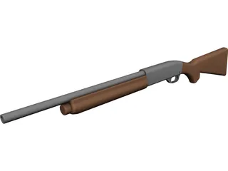 Remington 11-87 Police 3D Model