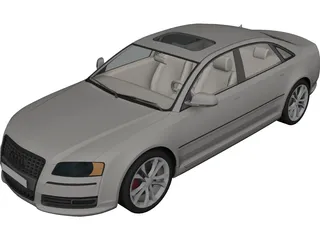 Audi A8 (2008) 3D Model