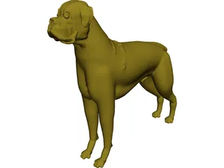 Dog Boxer 3D Model