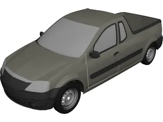 Renault/Dacia Pick-Up 3D Model