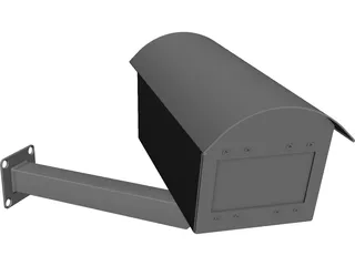 Fake Security Camera CAD 3D Model