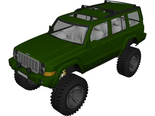 Jeep Commander [Lifted] 3D Model 3D Preview