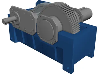 Speed Reducer Explode 3D Model