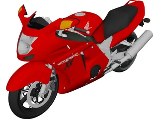 Honda CBR1100XX 3D Model 3D Preview