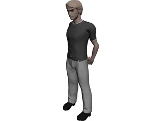 Man Standing 3D Model