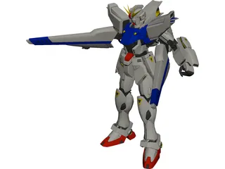 Gundam F91 3D Model 3D Preview