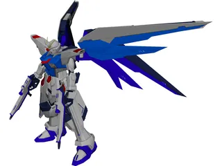 Gundam Freedom 3D Model 3D Preview
