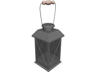 Colonial American Lantern 3D Model