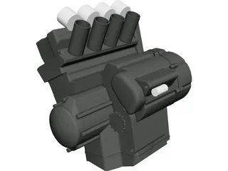 Yamaha R1 Engine CAD 3D Model