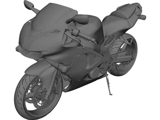 Kawasaki Ninja H2R Supercharged 3D Model - 3D Cad Browser