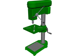 Press Drill 3D Model 3D Preview