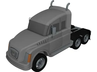 Heavy Duty Truck CAD 3D Model