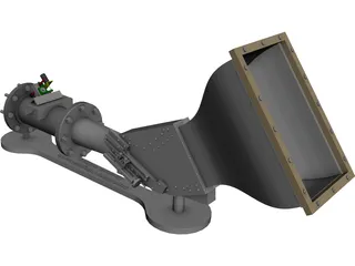 Supersonic Cascade Test Rig CAD 3D Model
