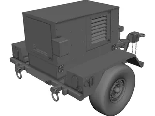 Military Mobile Generator 3D Model
