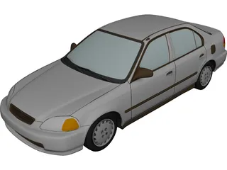 Honda Civic Sedan (1997) 3D Model