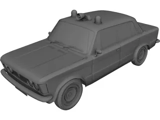Fiat 125P 3D Model 3D Preview