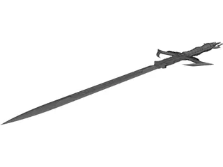 Fantasy Sword 3D Model