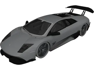 Lamborghini Murcielago LP670-4 SV 3D Model 3D Preview
