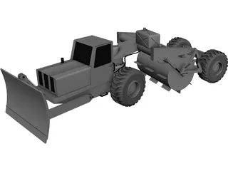 Tree Breaking Modified Truck 3D Model