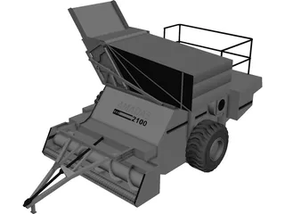 Amadas 2100 Farm Machine for Nuts 3D Model 3D Preview