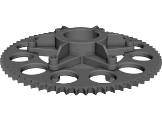 Sproket Gocart CAD 3D Model