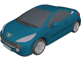 Peugeot 207 CC 3D Model