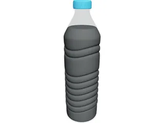 Water Bottle 1L 3D Model 3D Preview