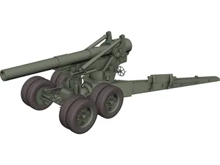 M115 Howitzer 3D Model