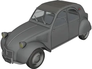 Citroen 2CV 3D Model