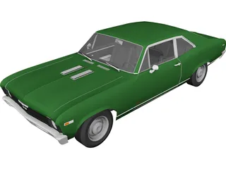 Chevrolet Nova SS (1969) 3D Model