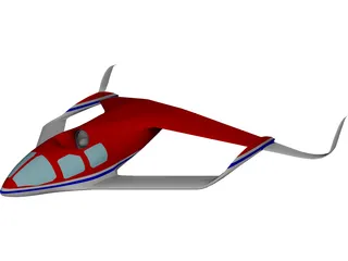 Experimental VTOL Plane 3D Model