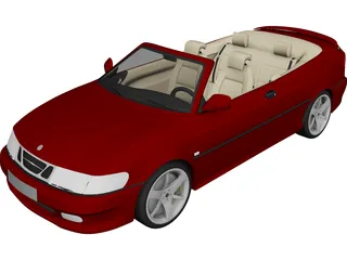 SAAB 9-3 Convertible 3D Model