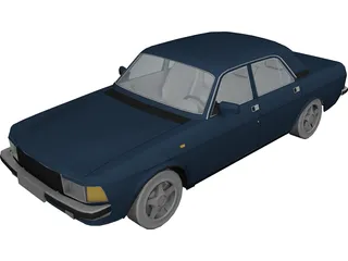 Gaz 3102 Volga 3D Model