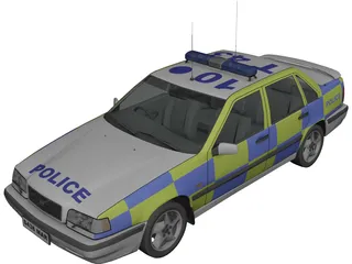 Volvo 850 Police 3D Model