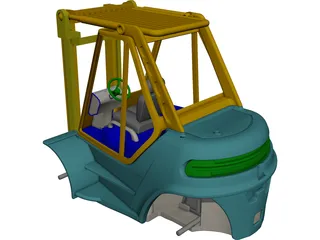 Forklift CAD 3D Model