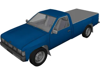 Nissan D21 Pickup 3D Model