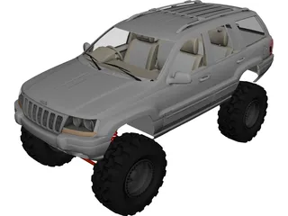 Jeep Grand Cherokee [Lifted] 3D Model