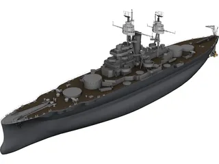 USS Oklahoma 3D Model