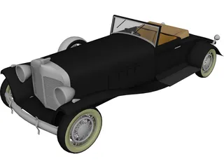 Roadster 3D Model 3D Preview