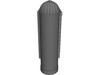 Grain Silo 3D Model