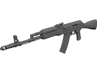 AK-74 3D Model