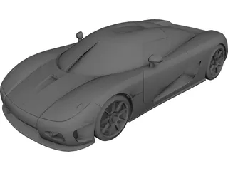 Koenigsegg CCXR 3D Model 3D Preview