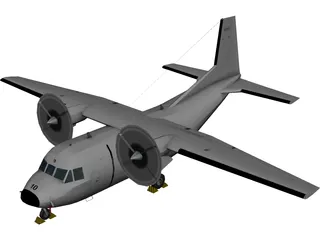 CASA C212-200 Aviocar 3D Model