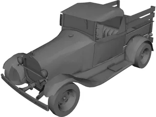 Ford Pickup (1929) 3D Model
