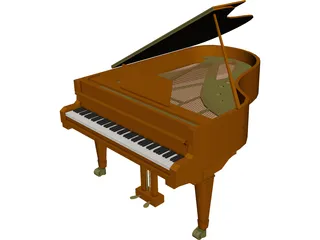 Piano 3D Models - 3DCADBrowser