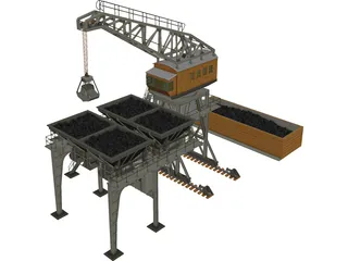 Large Coaling Station 3D Model